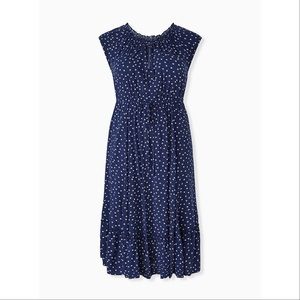 Navy Blue Star Torrid Dress NWT Size 0 (12) ⭐️